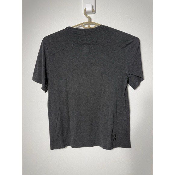 Run On Clouds Mens XLarge T-shirt Black Gray SS Active-T Cotton Modal Blend XL - Picture 2 of 7